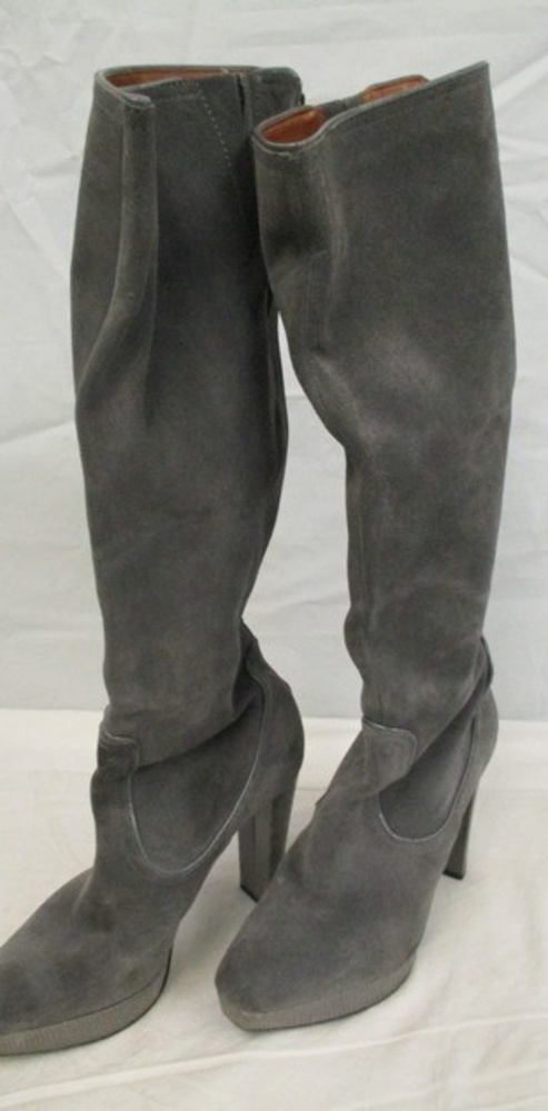 Calvin Klein gray suede boots make offer